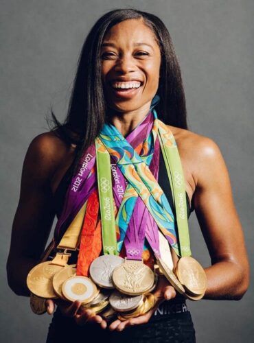 Quel est le nom de cette athlète qui détient le record de médailles aux Championnats du monde d'athlétisme ? 