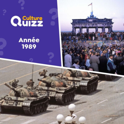 Quiz spécial sur l'année 1989 : chute du mur de berlin, Bruel mania, manifestations en Chine...