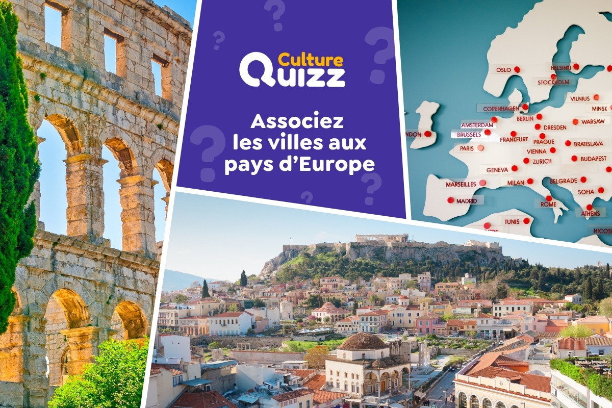 Quiz : Associez les grandes villes aux pays d'Europe - Quiz spécial sur les villes des pays d'Europe