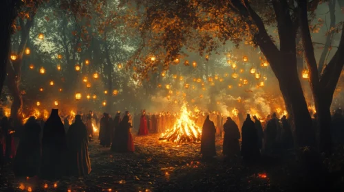 Quelle ancienne fête celtique de l'automne est l'ancètre d'Halloween ? 