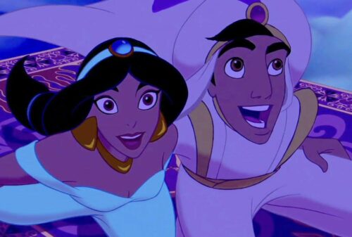 Comment compléter les paroles de la chanson “Ce rêve bleu” d’Aladdin : “Sous le ciel de cristal, ________, Je vire dérive et chavire dans un océan d'étoiles” ? 