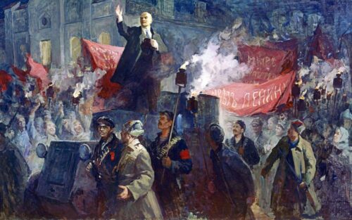 Quel mois nomme la révolution bolchevique, qui prend place en Russie en 1917 ? 