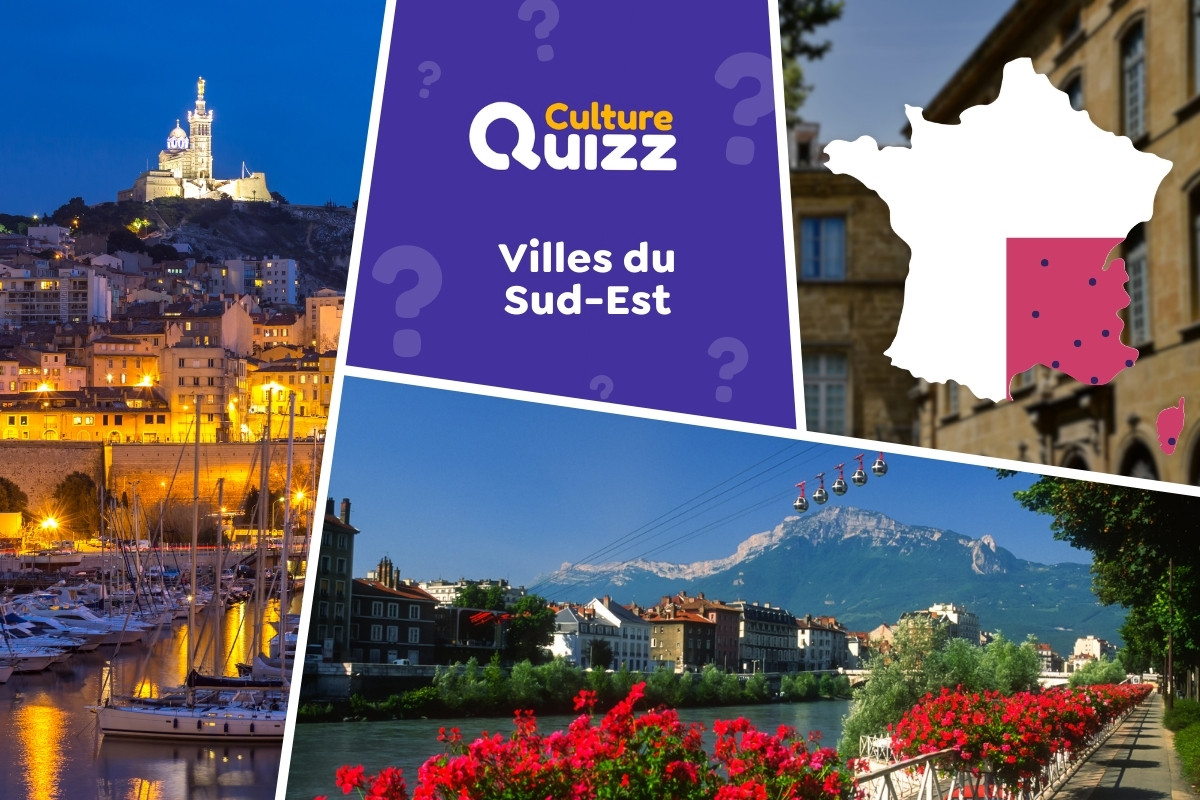 Quiz Villes françaises du Sud-Est - Quiz de géographie sur les villes françaises du Sud-Est