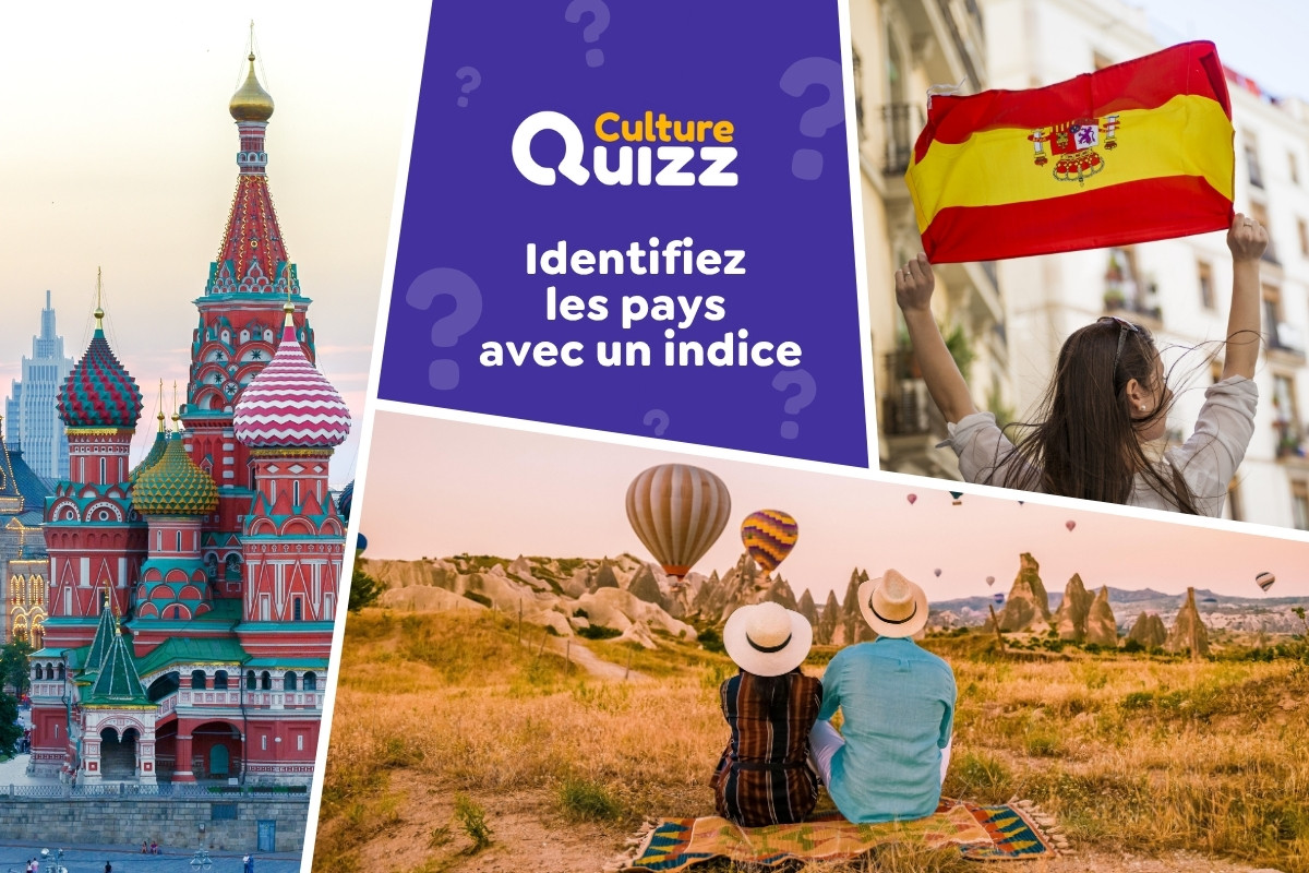 Quiz : Identifiez un Pays à l'aide d'un seul indice #2 - Identifiez des pays à partir d'une simple définition - Quiz géographie