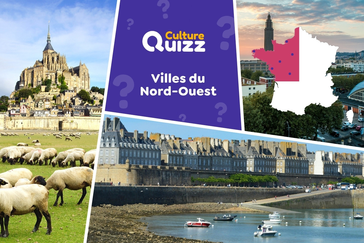 Quiz Villes françaises du Nord-Ouest - Quiz spécial sur les villes françaises du Nord-Ouest - Géographie