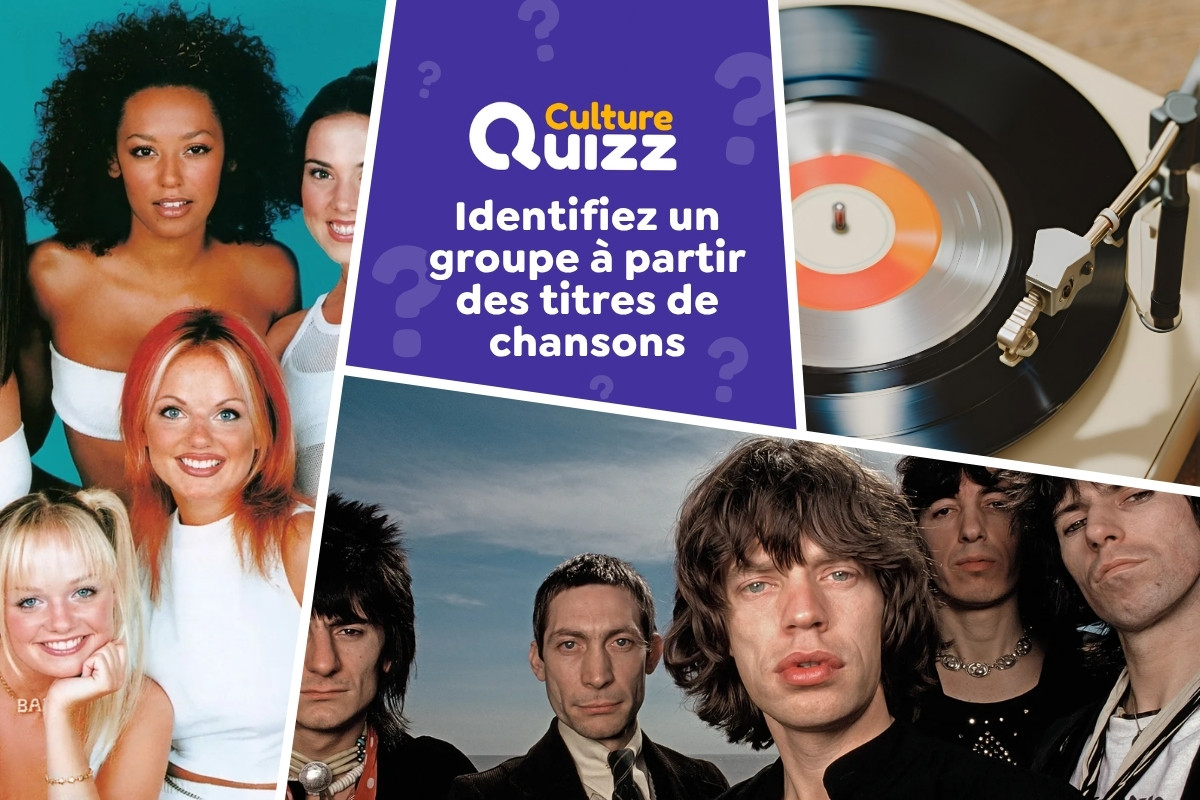 Quiz : Identifiez un groupe de musique à partir des titres de ses chansons - Quiz musique : identifier un groupe à partir de 2 titres de chansons populaires