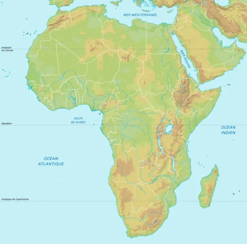 Quel pays n'est pas situé en Afrique ? 