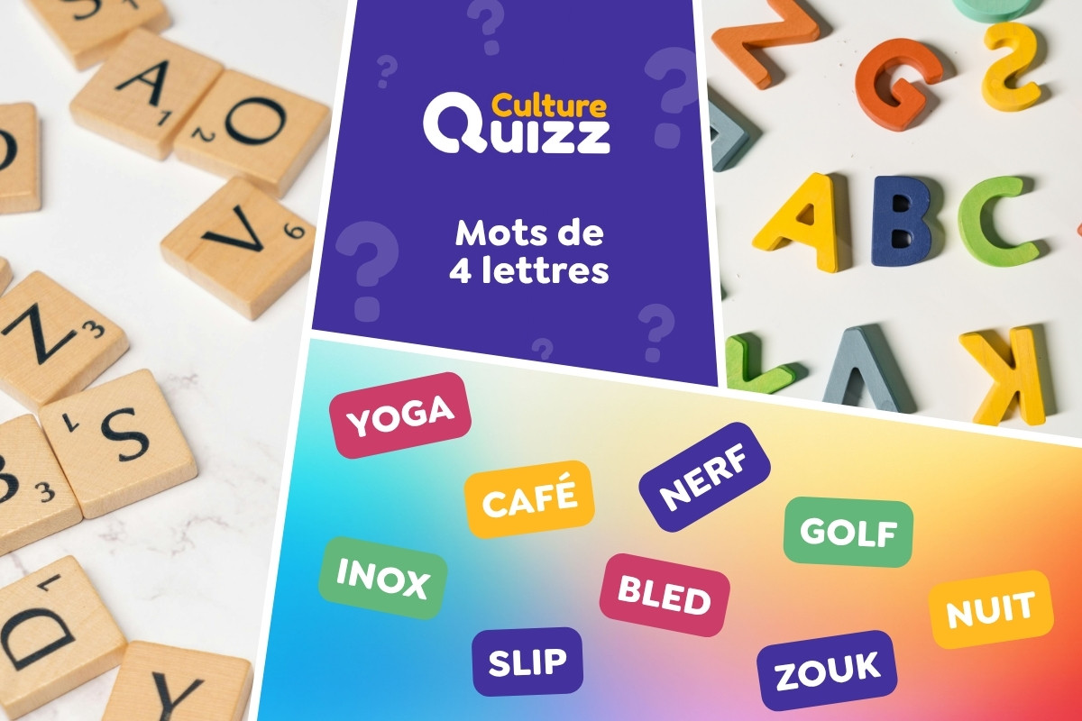 Quiz spécial Mots de 4 lettres - Quiz spécial sur les mots de 4 lettres