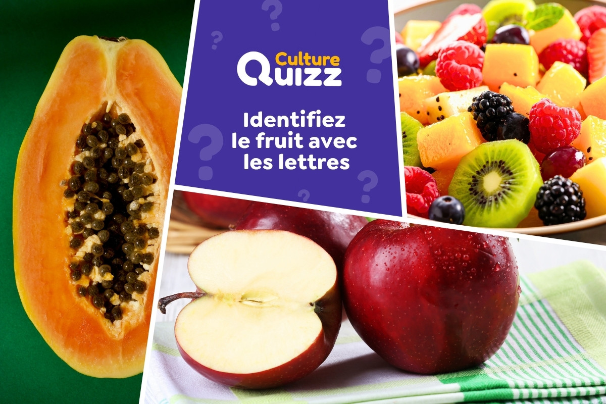 Quiz : Quel fruit se cache derrière les lettres mélangées ? - Tentez de retrouver les fruits cachés dans les anagrammes.