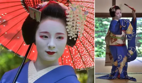 Quel est le nom donné à ces artistes féminines traditionnelles du Japon ? 