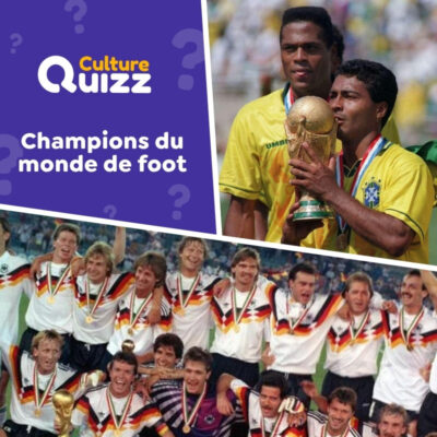 Quiz foot spécial sur les champions de la Coupe du monde de foot