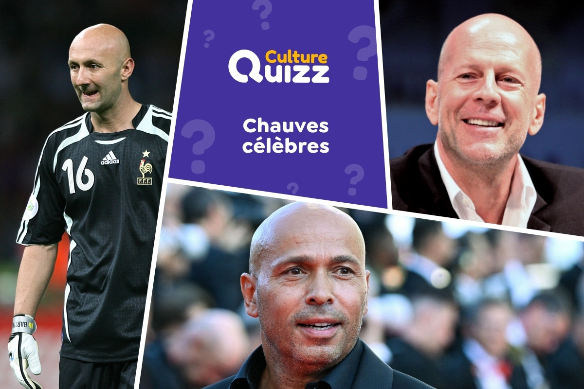 Quiz spécial chauves célèbres - Quiz spécial sur les personnes qui sont chauves - calvitie