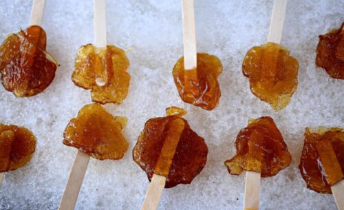 Quel est le nom de cette confiserie canadienne réalisée avec du sirop d’érable ? 