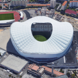 Photo C - Laquelle de ces images montre le stade Vélodrome associé à l’Olympique de Marseille ?