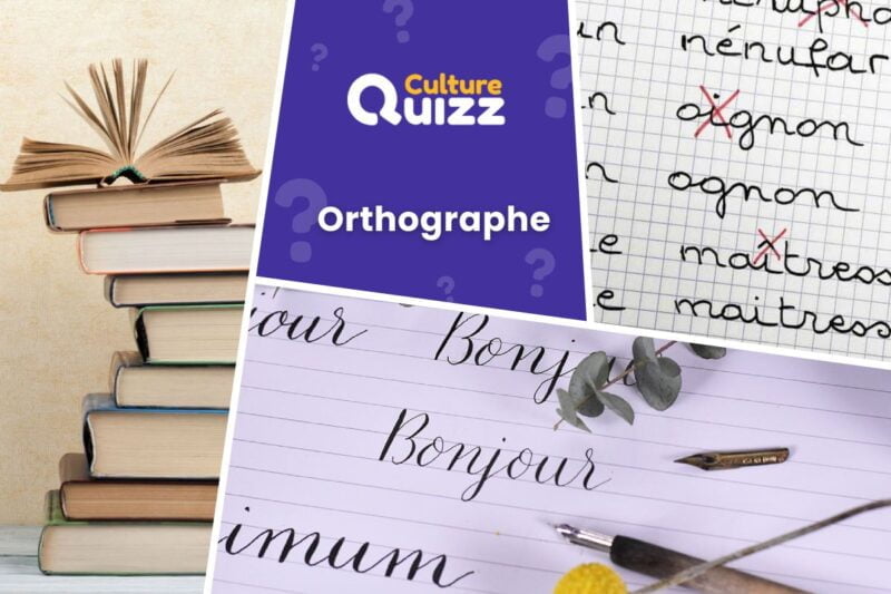 Quiz sur l'orthographe en français