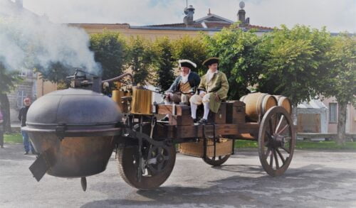 En quelle année le Français Joseph Cugnot met-il au point la première vraie automobile à vapeur ? 
