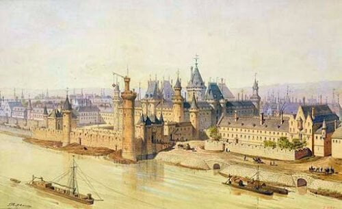 Comment était utilisé le Louvre à sa construction en 1190 ? 