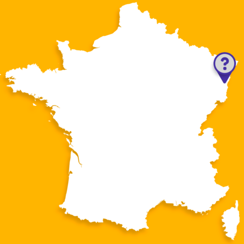 Quelle ville est située à cet endroit de la carte de France ? 