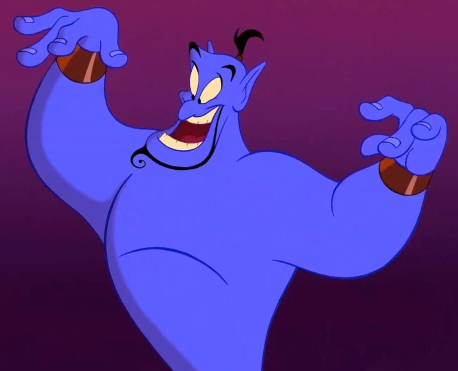 Quel acteur donne sa voix au Génie, dans la version originale en anglais du dessin animé Aladdin de 1992 ? 