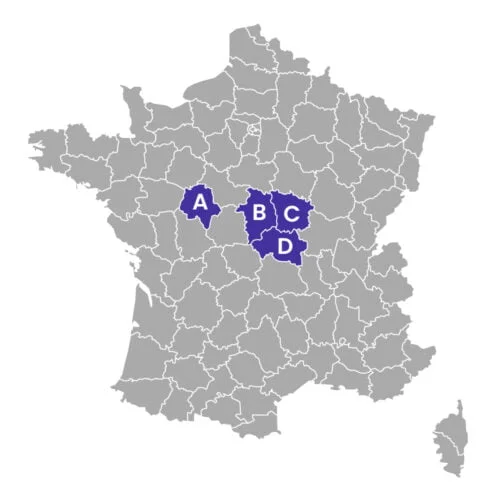 Lequel de ces départements est l’Indre-et-Loire (37) ? 
